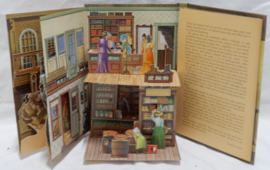 art nr: 952 vintage pop-up panorama boek, A Western Town