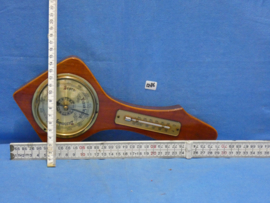 art nr: 1286 vintage weerstation Barometer en thermometer