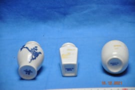 art nr: 276 vintage 3 Chinese vaasjes