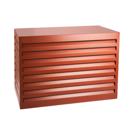 Floli Aluminium Airco-Cover Steenrood