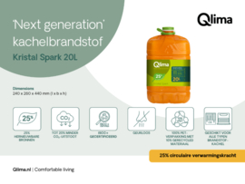 Qlima Kristal Spark Petroleum Kachelbrandstof 20L