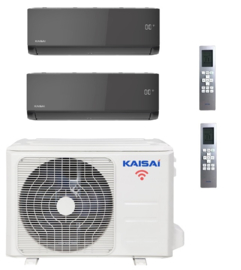 Kaisai Duo Ice Black KLB-09SET 2x 2.5 kW/9.000 Btu 90 m³