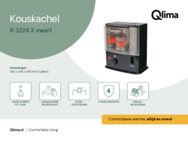 Qlima R 3224 X Petroleumkachel Kouskachel 2.4 kW 85 m³