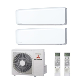 Mitsubishi Heavy Industries Duo Airconditioner 2x 2.0 kW/6.800 Btu 67 m³