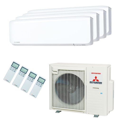 Mitsubishi Heavy Industries 8.0 kW Quattro Split Airconditioner 3x 2.5 kW + 1x 3.5 kW
