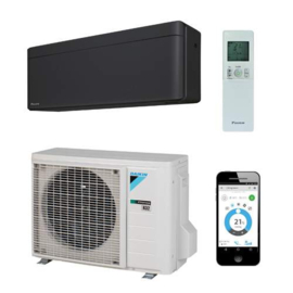 Daikin Stylish FTXA35BB Airconditioner Zwart 3.5 kW/12.000 Btu 120 m³