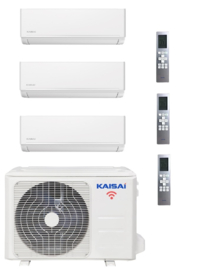 Kaisai Triple Ice White KLW-09SET 3x 2.5 kW/9.000 Btu 90 m³