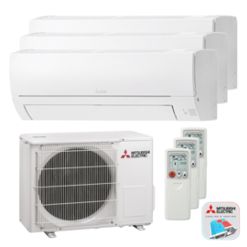 Mitsubishi Electric 5.0 kW Triple Split Airconditioner 2x 2.5 kW + 1x 3.5 kW