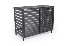 Floli Kunststof Airco-Cover Houtlook Grijs RAL 7016