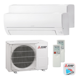 Mitsubishi Electric MSZ Duo Airconditioner 2x 3.5 kW/12.000 Btu 120 m³