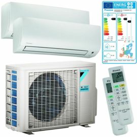 Daikin FTXP25M5V1B9 Duo Split Airconditioner 2x 2.5 kW/9.000 Btu 90 m³