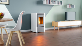 Mignon Wit Pelletkachel 6 kW 95 m³