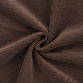 Corduroy gewassen (donker bruin)