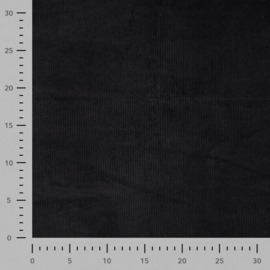 Corduroy gewassen (zwart)