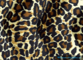 Velboa panterprint donker medium