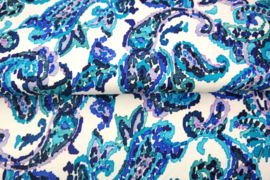 Stenzo tricot digitaal  25918-09 ''Paisley Waterpaint'' print