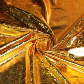 Jersey stretch folie hologram goud