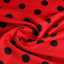 Grote stip rood – zwart