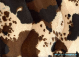 Velboa indiaanse paardenprint bruin