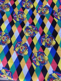 Terlenka multi color wieber met clown