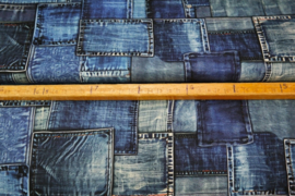 Stenzo tricot digitaal 25936-09 ''Denim Patches'' print