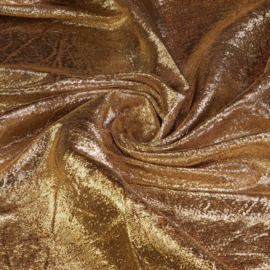 Gekreukt, glimmende licht goud