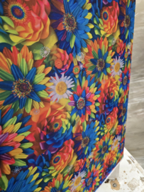 Terlenka bedrukt bloemen multicolor