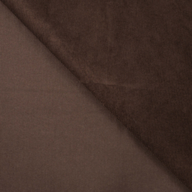 Corduroy gewassen (donker bruin)