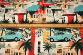 Stenzo tricot digitaal  25938-11 ''Vintage Miami'' print
