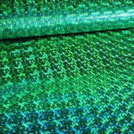 Jersey stretch folie hologram groen