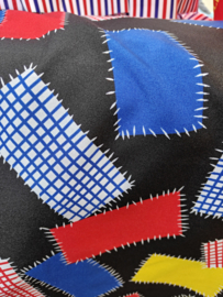 Terlenka patchwork print multi color