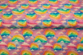 French Terry 24515-14 ''Rainbow Clouds''