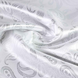 Jacquard paisley zilver
