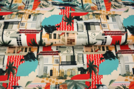 Stenzo tricot digitaal  25938-11 ''Vintage Miami'' print