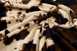 Velboa indiaanse paardenprint bruin