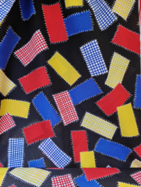 Terlenka patchwork print multi color