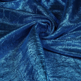 Gekreukt, glimmende turquoise