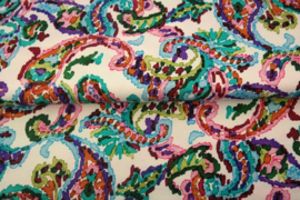 Stenzo tricot digitaal 25918-02 ''Paisley Waterpaint''