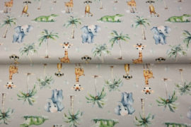 Stenzo tricot digitaal 25229-22 ''Safari Babies'' print