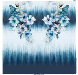 Stenzo paneel 25008 ''Big Tropical Floral'' (150x150cm)