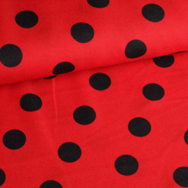 Grote stip rood – zwart