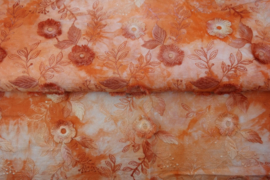 17692-13 "Tie & Dye embroidery" oranje