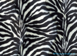 Velboa zebra klein zwart/wit