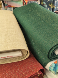 Jute naturel met goud lurex
