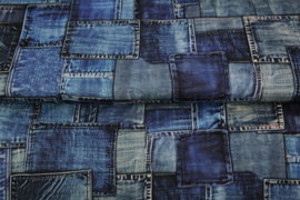 Stenzo tricot digitaal 25936-09 ''Denim Patches'' print
