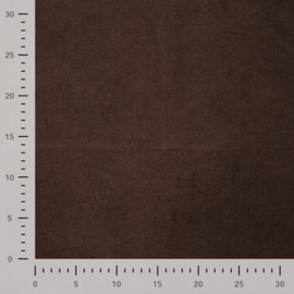 Corduroy gewassen (donker bruin)