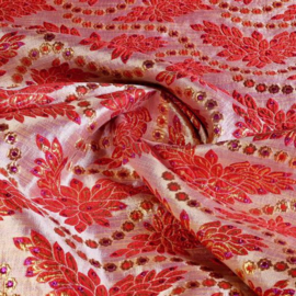 Brokaat Barok rood/goud