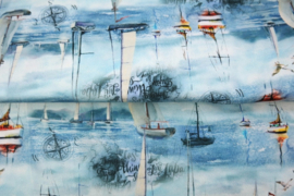 Stenzo tricot digitaal  25939 ''Sailing Home'' print