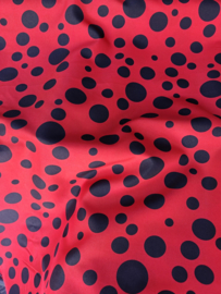 Terlenka multi stip rood/zwart (bollen)