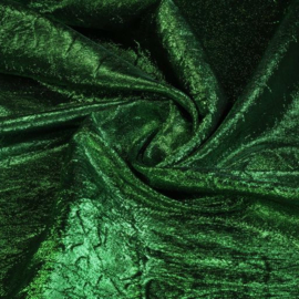 Gekreukt, glimmende groen